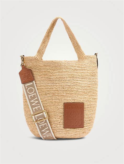 loewe raffia bag dupe|loewe mini slit raffia tote.